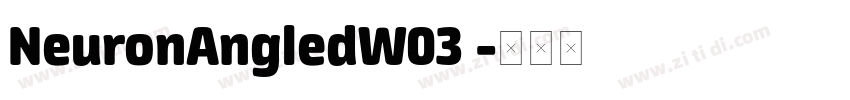 NeuronAngledW03 字体转换